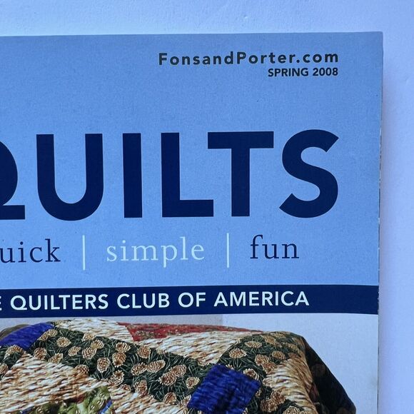 Fons and Porters Easy Quilts Magazines Set of 3 Spring Fall and Winter 2008 - Picture 3 of 11